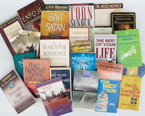 Lot of Christian books - 25 books - bid is per book
