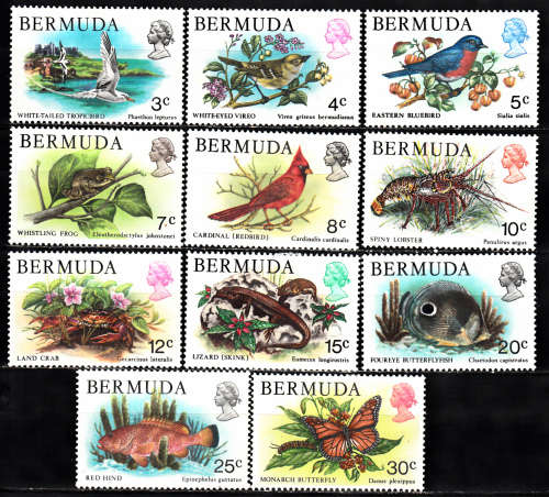 Bermuda 1985 Fauna and Flora part set , M/H