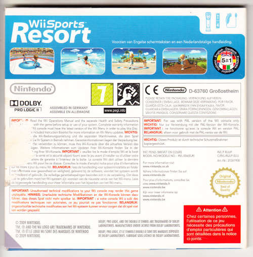 Nintendo WII Sport Resort game