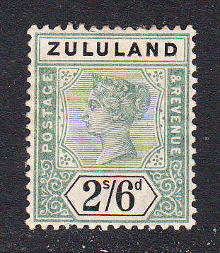 Zululand 1894-96 QV 2/6 , M/H         (SACC 20 )