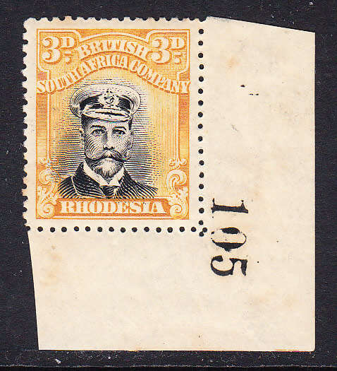 BSAC 1913 KG V 3d black / deep yellow marginal (Perf 14) , M/H