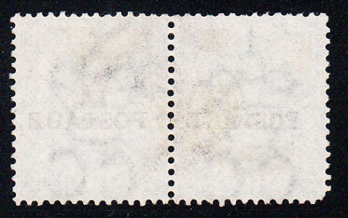 Natal 1876 QV 1s green pair overprinted POSTAGE (CC), used       (SACC 83 , CV R220)