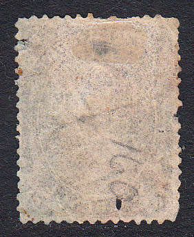 Transvaal 1878-80 QV 6d olive black , used             ( hole at bottom , SACC 163 , CV R150)
