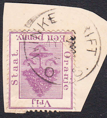 Orange Free State 1900 1d with WINKELSDRIFT postmark , used
