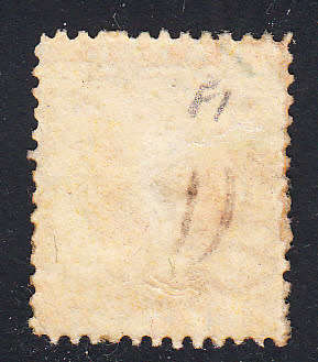 Natal 1870 QV 1d yellow revenue , used     (BF 77 )