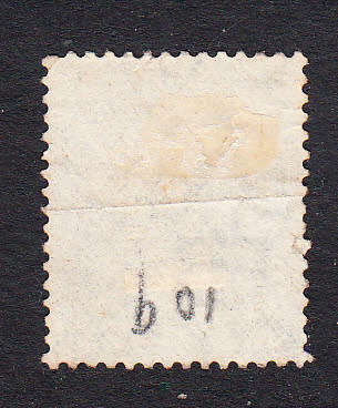 Griqualand West 1877/78 QV 1s green overprinted , used      (crease, crown CC)