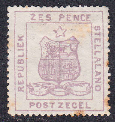 Stellaland 1884 6d pale lilac (17 mm) , M/H ( SACC 4 , CV R 750)