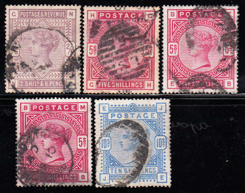GB 1883-84 QV 2/6-10s , used