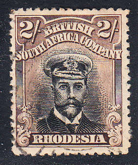 BSAC 1913 KG V 2s black & brown (Die III, Perf 14) , used           (SACC 273 , CV R350)