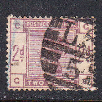 GB 1883-84 QV 2d lilac,  used            (thin, SG 189)