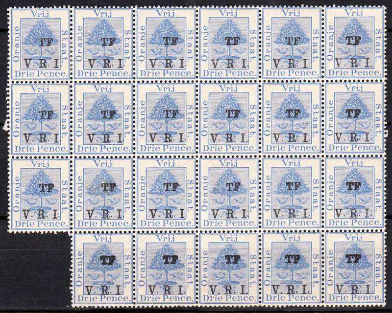 Orange Free State 3d TELEGRAPHS TF VRI B23 , MNH & M/H