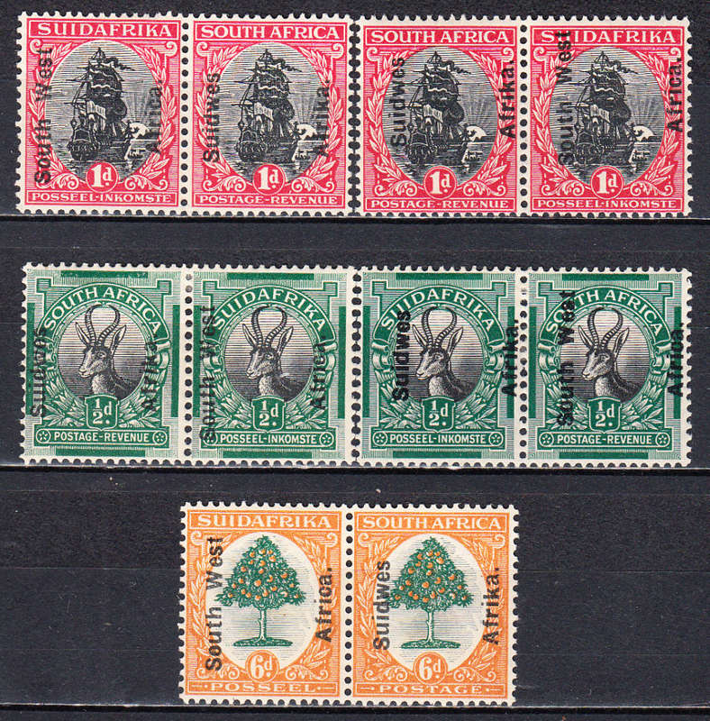 SWA 1926 London Pictorials overprinted set , M/H       (SACC 64-66, CV R420)
