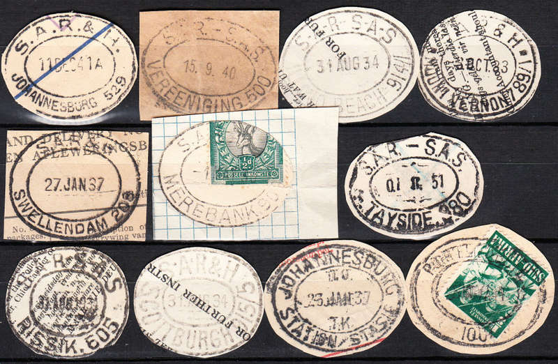 South Africa Railway postmarks