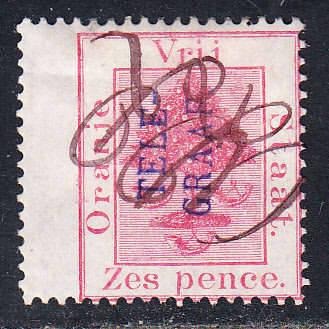 Orange Free State 1900 6d TELEGRAPHS revenue  , used