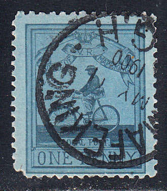 Mafeking siege 1900 1d Sgt Goodyear pale blue, used          (SACC 17 , CV R5000)