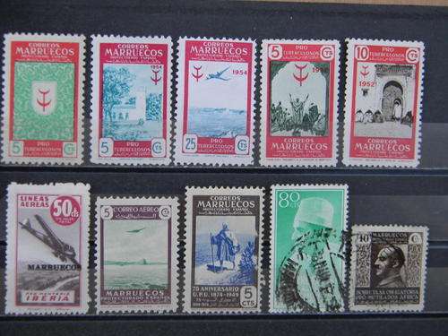 Spanish Morocco selection , M/H   ( two used )