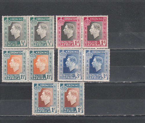 Union of South Africa 1937 Coronation set , M/H
