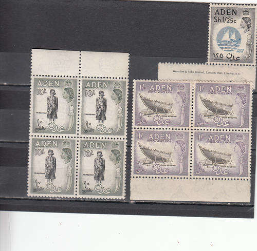 Aden 1953 QE blocks , MNH