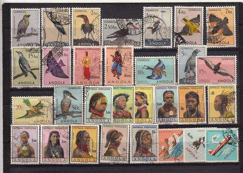 Angola part sets  , used mix con       ( 2 SCANS )
