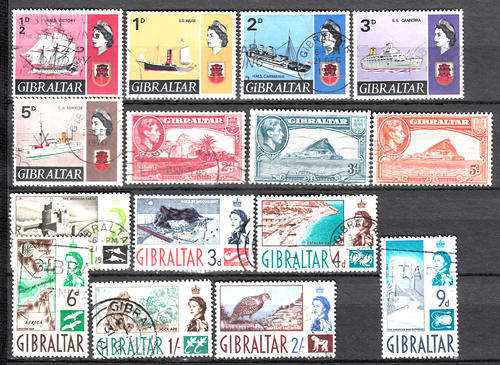 Gibraltar selection , used       ( 4 SCANS )