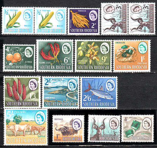 Southern Rhodesia 1964 defi part set , M/H    ( CV R 360)