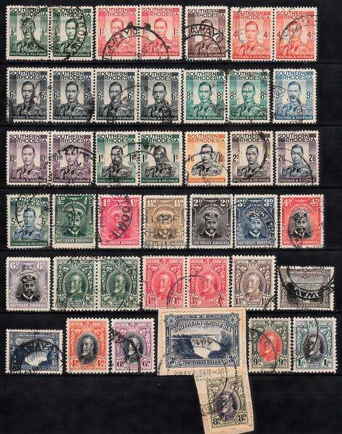 Southern Rhodesia KG part sets , used