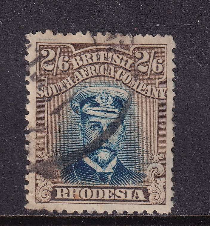 BSAC 1913-22 KG V 2/6s (Die III, Perf 14) , used