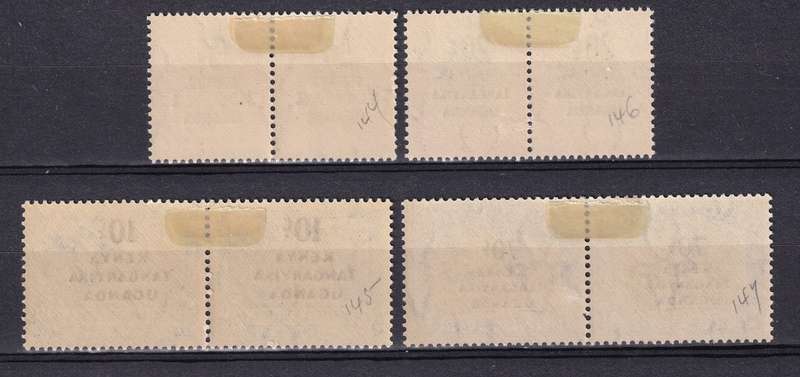 Kenya Uganda Tanganyika (KUT) 1941- 42 S.A. Pictorial overprinted set , M/H    (SG 151-154, CV £35)