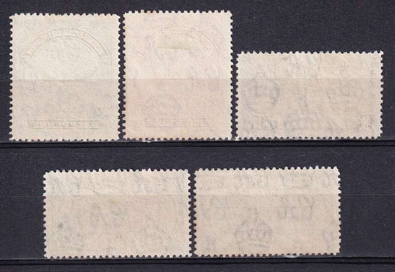 Turks and Caicos Islands 1948 KG VI Centenary part set, used           (SG 210,211,213,215,216,)
