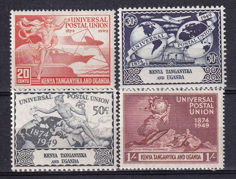 Kenya Uganda Tanganyika (KUT) 1949 UPU set , M/H