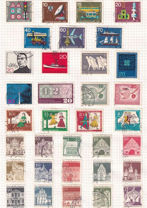 Germany 1951 >Bundespost used collection on 15 pages Lot 1