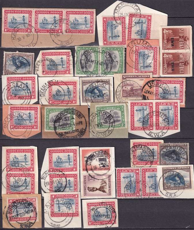 SWA postmark lot used on piece