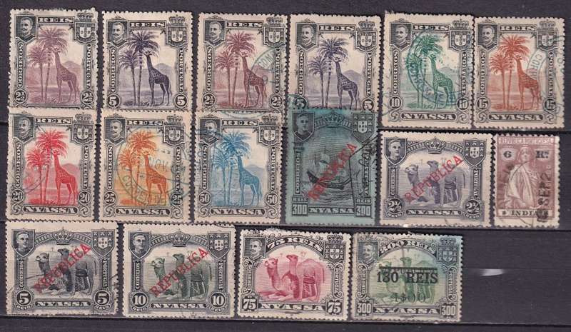 Portugal NYASSA part sets, M/H & used