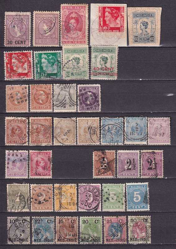 Netherlands Dutch Indies 1892> part sets. used        ( 2 x scans)