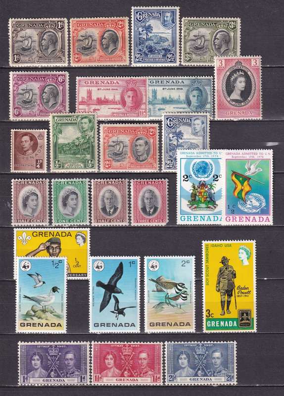 Grenada 1934 > KG V & KG VI part sets, M/H