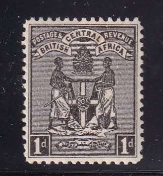 British Central Africa  1895 1d black , M/H               (SG 21, CV £25)