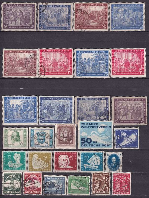 Germany part sets, used         ( 8 x SCANS)