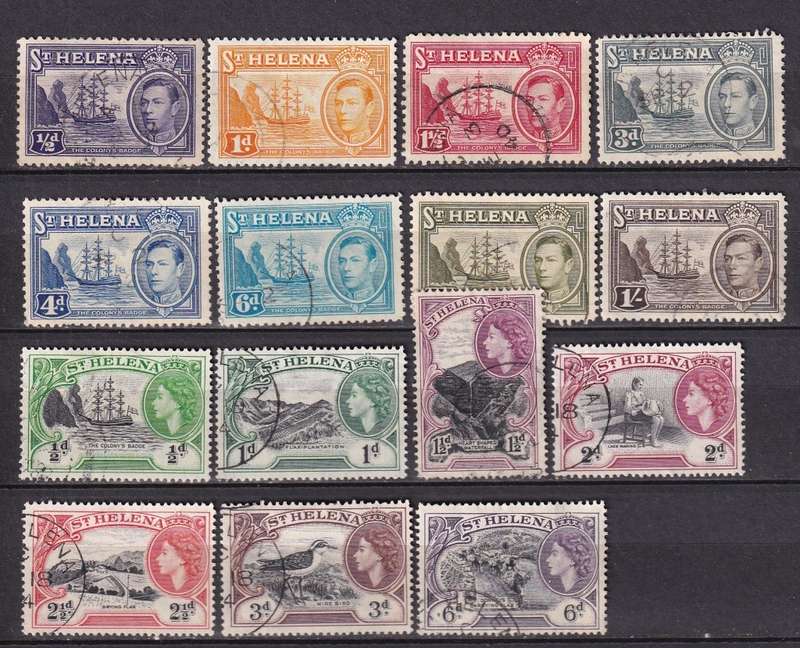 St Helena part sets , used