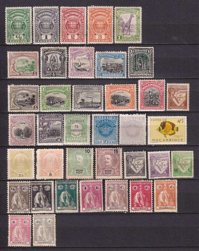 Mozambique part sets , M/H                    (4 x SCANS)