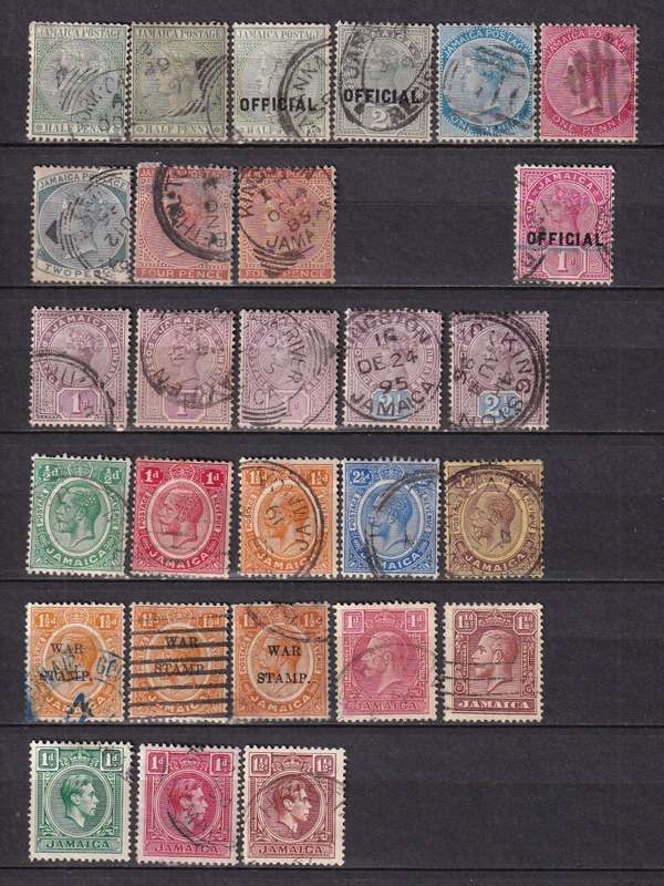 Jamaica 1883> QV part sets , used