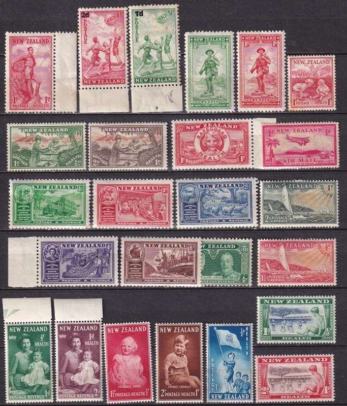 New Zealand part sets, M/H                 ( 3 x SCANS)