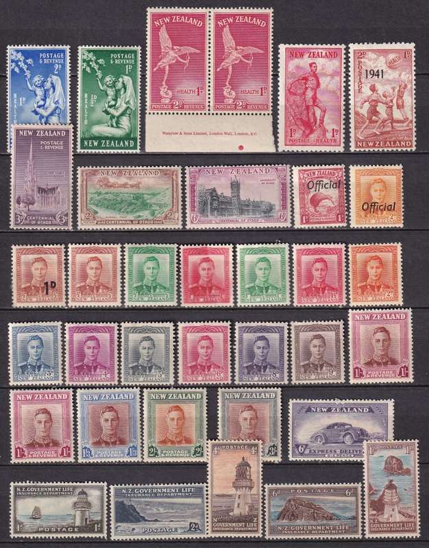 New Zealand part sets, M/H                 ( 3 x SCANS)