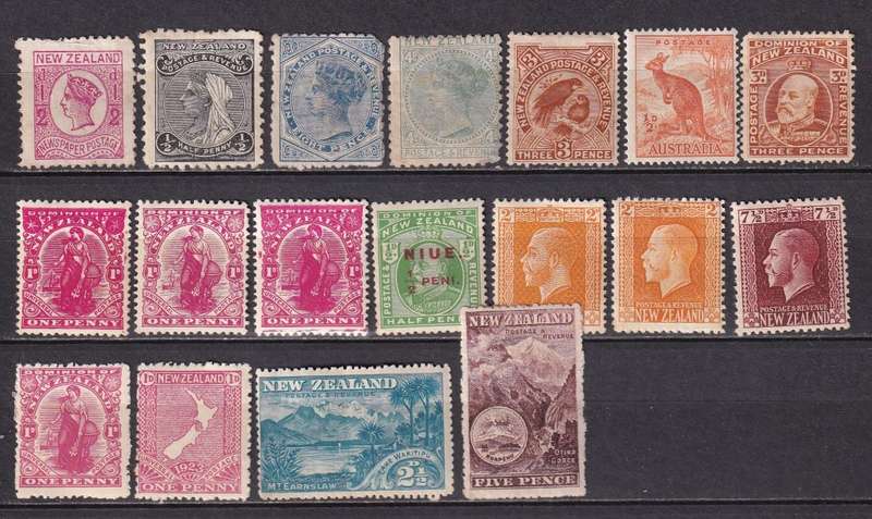 New Zealand QV part sets, M/H