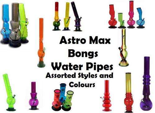 Bong MEDIUM (ONE) Acrylic Water pipe Around 25 to 27cm Tall