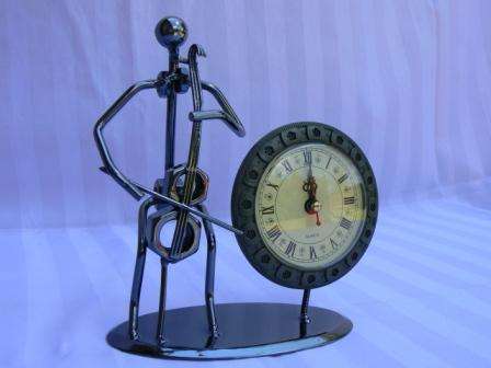 Metal Clock Uniquely Hand Crafted Display