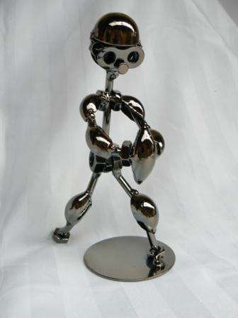 Metal Rugby Man Uniquely Hand Crafted Display