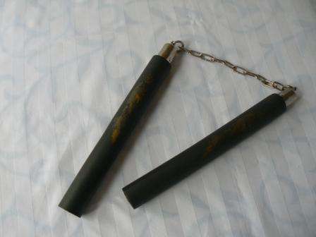 Nunchaku Dragon Fighting Sticks Padded for easy Training