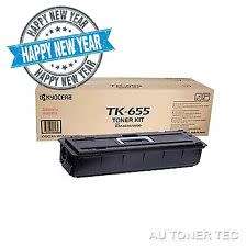 Kyocera Genuine TK655 Toner Cartridge->KM6030/KM6080/KM8030 TK655K 47K YIeld 1B