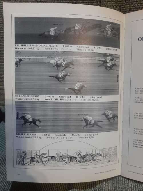 Who`s Who in South African horse racing.  1983/1984