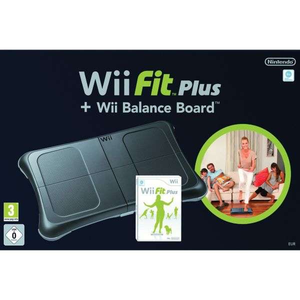 Wii Fit Plus Game and Balance Board(Black) New
